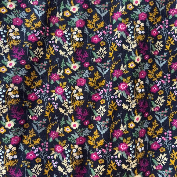 Natural Life Boho Chic Black Floral Ditsy Micro Floral Jumpsuit Romper - Picture 6 of 6